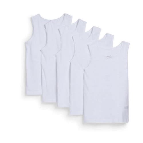Primark Girls 5 Pack Sleeveless School Vests White Konga Online Shopping