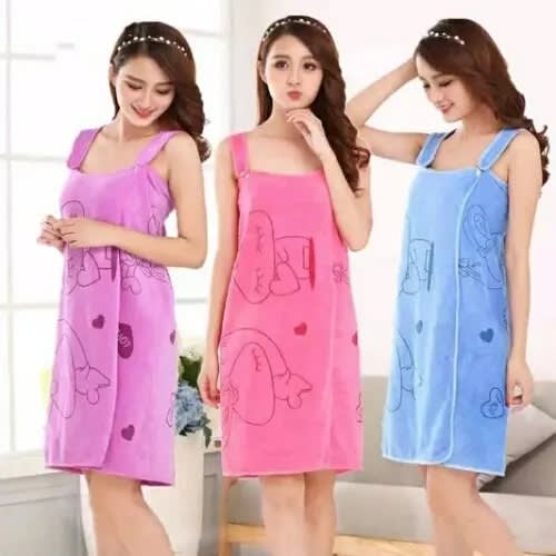 Terry towel wrap with straps online