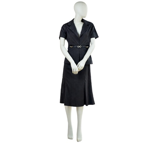 Short sleeve skirt suit top