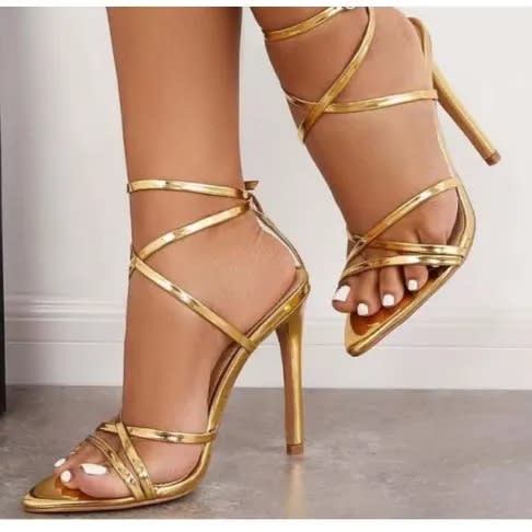 Ladies Heel Sandal Gold Konga Online Shopping