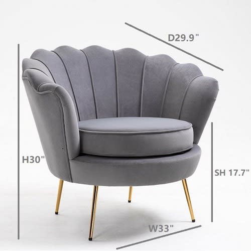 Costco Velvet Accent Chair Upholstered Velvet Accent Chair With Metal Legs Konga Online Shopping
