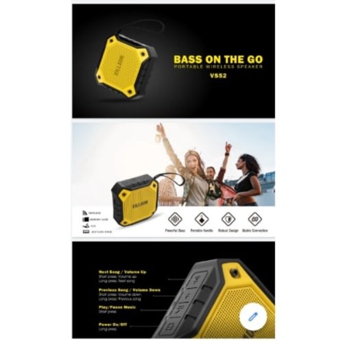 Villaon Vs52 Heavy Bass Bluetooth Speaker Konga Online Shopping