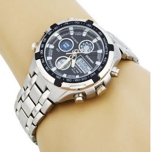 Quamer Silver LED Digital Quartz Wrist Watch Konga Online Shopping