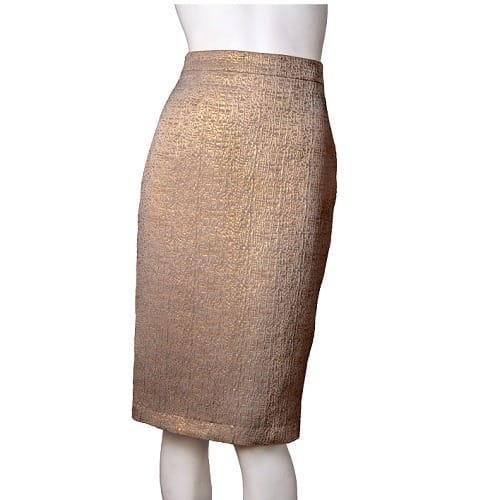Papaya Women Gold Blend Mid Length Pencil Skirt Konga Online Shopping