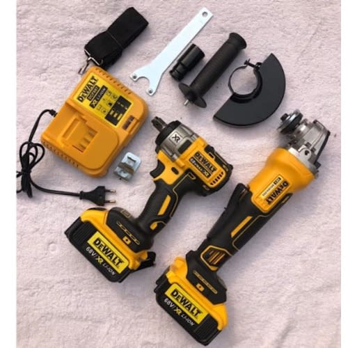 DeWalt Cordless Angle Grinder And Impact Wrench 68v 2 in 1 Konga Online Shopping