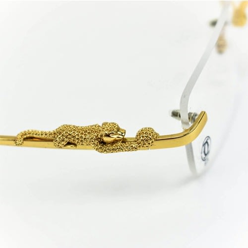Square Rimless Gold Panthera Glasses Konga Online Shopping