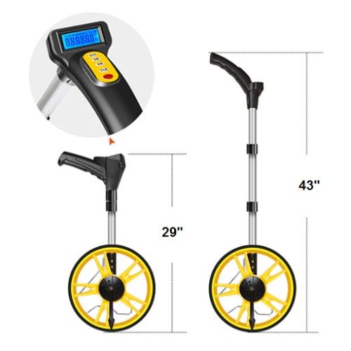 Distance measuring wheel top