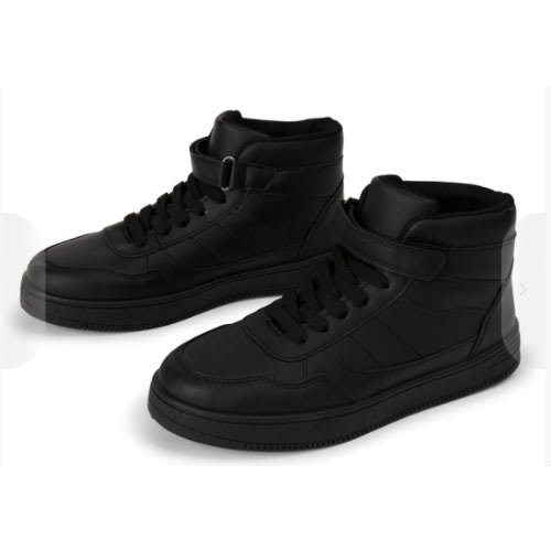 Boys black high top shoes shop