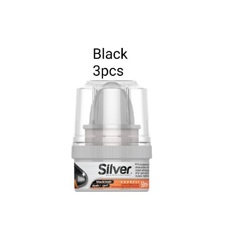 Silver Black Shoe Cream For Leather 3pieces Konga Online Shopping