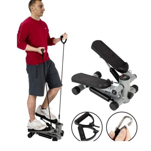 Stepper machine with resistance bands hotsell