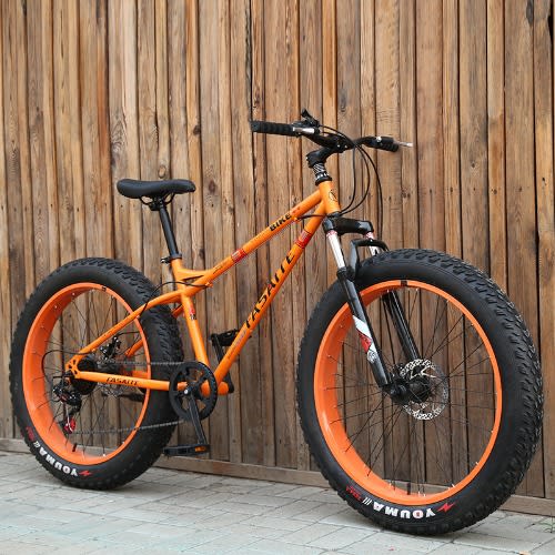Kmart Fat Bike Snow Bike 21 Speed Fat Tyre Mountain Bike 26 Orange Konga Online Shopping