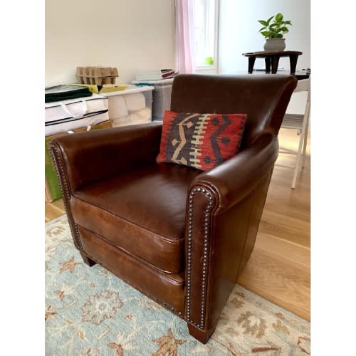 Irving Leather Armchair With Nailheads Konga Online Shopping