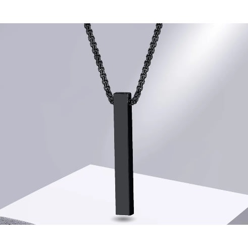 Long black pendant necklace sales