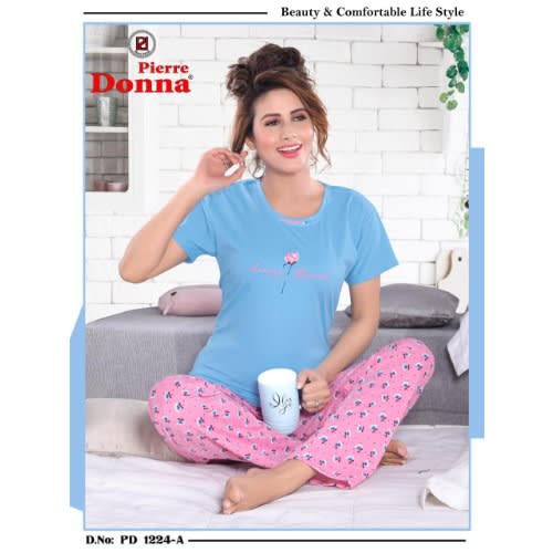 Fashion Front Ladies Top And Trouser Sleep Wear Konga Online Shopping