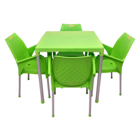 Plastic chair and table hot sale