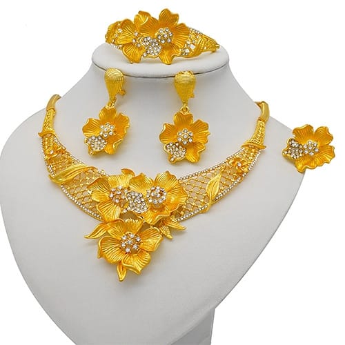 Yellow costume jewelry cheap