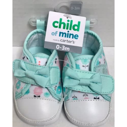 Carter s Child Of Mine Newborn Baby Girl Floral Sneaker Shoe Konga Online Shopping
