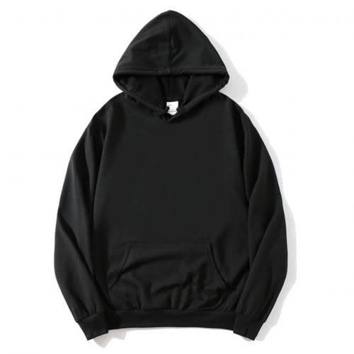 Plain black hood outlet