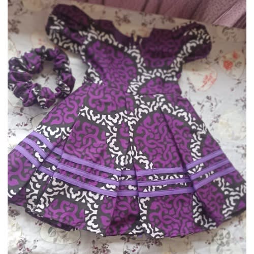 Baby Girl Ankara Ball Gown With Hairband Konga Online Shopping
