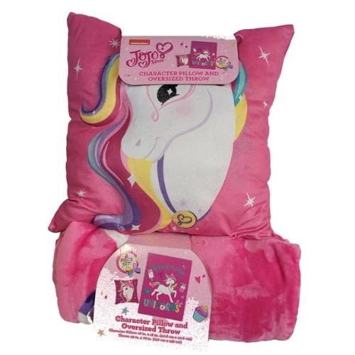 Costco Jojo Siwa Dreaming Of Unicorns 2 piece Character Pillow And Oversized Throw Konga Online Shopping