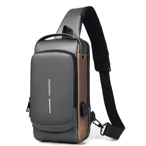 Waterproof Shoulder Bag With Usb Charging Port Konga Online Shopping