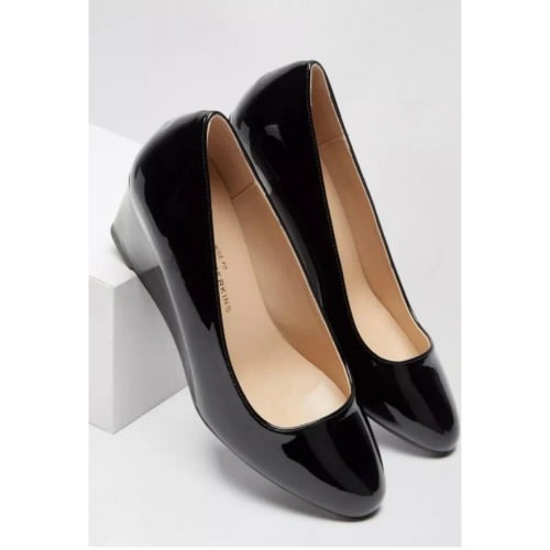 Ladies black office shoes top
