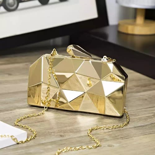 Metallic gold clutch purse store