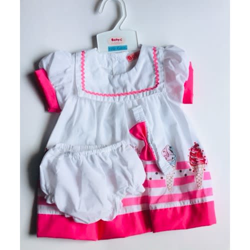 Baby C 3pcs Cotton White Cape Baby Dress Konga Online Shopping