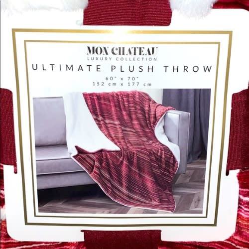 Mon Chateau Ultimate Plush Throw 60x70 Red Orange Konga Online Shopping