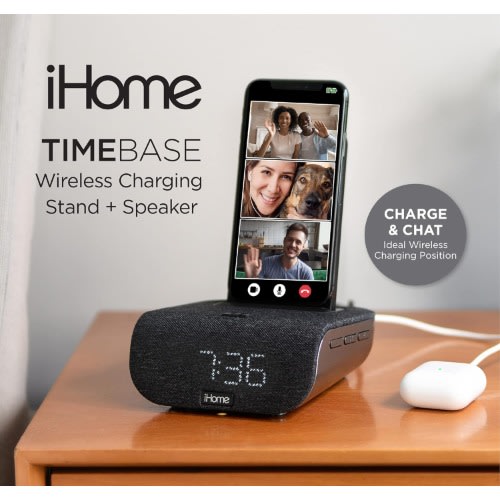 Wireless Charging Station Ihome Speaker Android Alarm Clock With