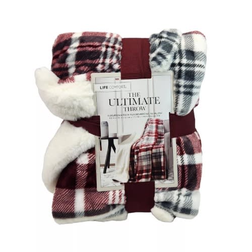 Life comfort sherpa throw shop