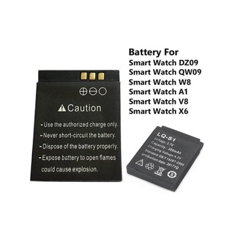 Battery For Smartwatches For Dz09 Gt08 A1 Q18 Qw09 W8 X6 Etc. Konga Online Shopping