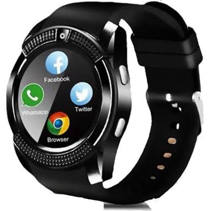 V8 Smart Watch With Sim Card Slot Extra Battery Konga Online Shopping