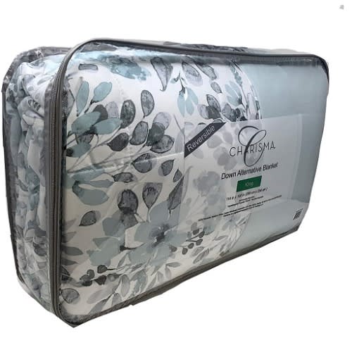 Charisma Reversible Down Alternative Blanket Floral Blue 114 X 100 Konga Online Shopping