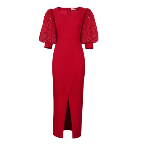 A&S / V-neck long dress