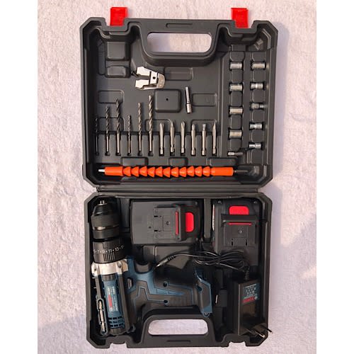 Bosch Cordless Screwdriver Machine With 2 Batteries And Bits 28pcs 48V Konga Online Shopping