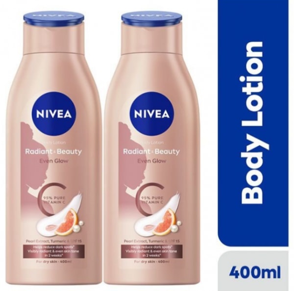Radiant & Beauty Even Glow Body Lotion For Women - 400ml - Pack Of 2.