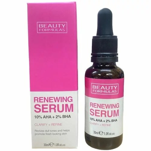 Beauty Formulas Renewing Serum 10% Aha + 2% Bha - 30ml.