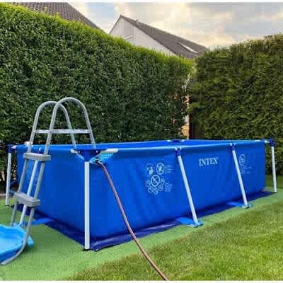 Intex 3m Intex 3m X 2m X 75cm Swimming Pool With Swim Ladder And Foot Bath ...