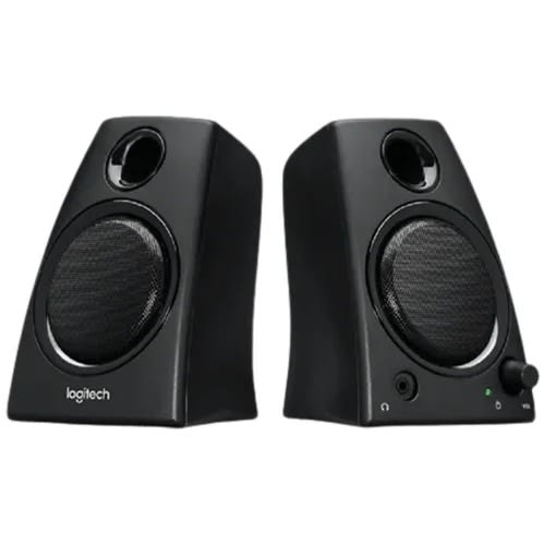 Logitech Z130 Stereo Speakers - 3.5 mm - Black.