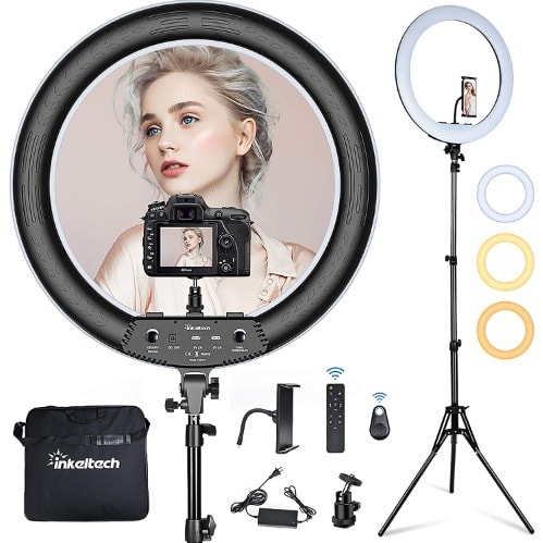 18" Selfie Ring Light - Black.
