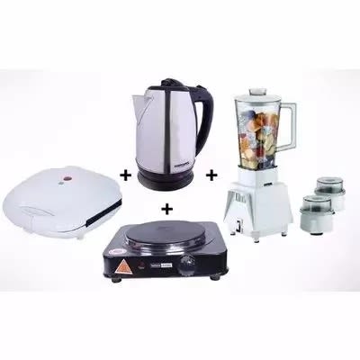 Kitchen Appliances Combo - Kettle - Blender - Hotplate & Sandwich Maker.