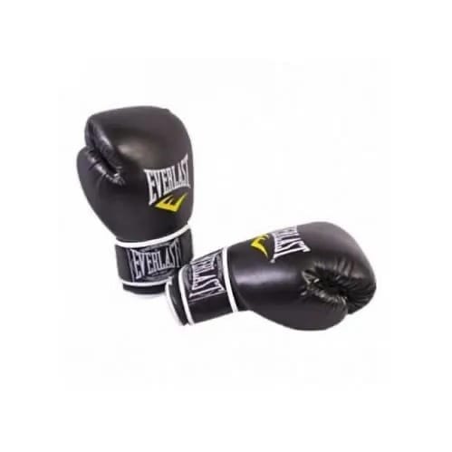 Everlast Leather Boxing Gloves- Black.