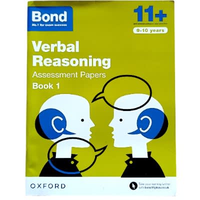 Oxford Bond 11+ Verbal Reasoning Assessment Papers- Book 1 - Ages 9–10 ...