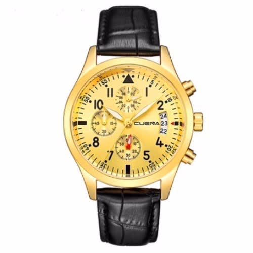 Chronograph Leather Wristwatch.