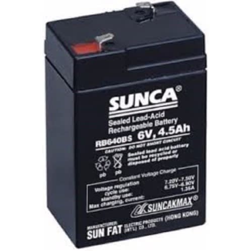 Sunca 6v 4.5ah Rechargeable Fan Battery.