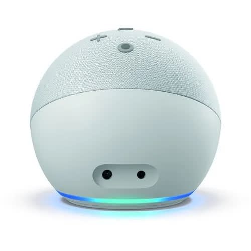 Amazon Echo Dot Smart Speaker With Alexa- 4th Generation - Glacier White.