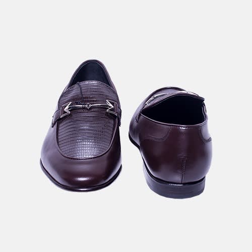 Moreschi Stamp Leather Brown Shoe Konga Online Shopping