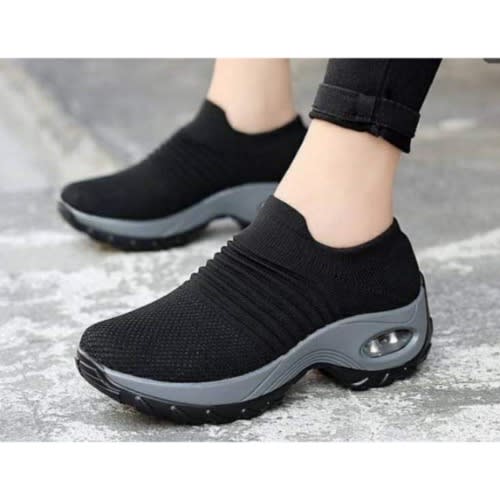 Female sneakers on konga top