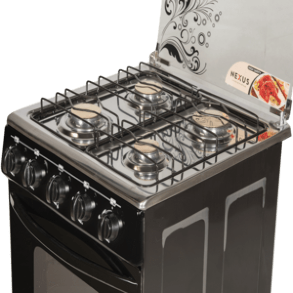 Gccr-nx-5055bc(4+0) Gas Cooker Black.